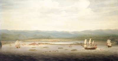 Vista de Port Royal, Jamaica, c.1758 (óleo sobre lienzo) de Richard Paton