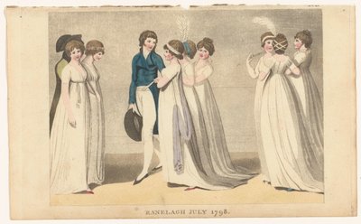 Revista de moda femenina de Londres y París: Ranelagh julio de 1798 de Richard Phillips