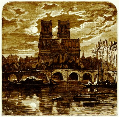 Catedral de Notre Dame, ilustración de 