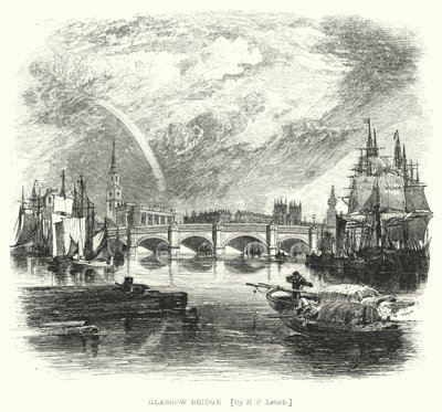 Puente de Glasgow (grabado) de Richard Principal (after) Leitch