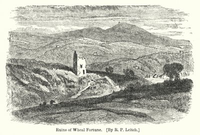 Ruinas de Wheal Fortune (grabado) de Richard Principal (after) Leitch