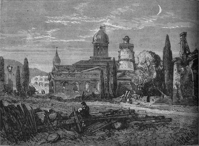 Una calle en Sebastopol después del asedio, c1880 de Richard Principal Leitch