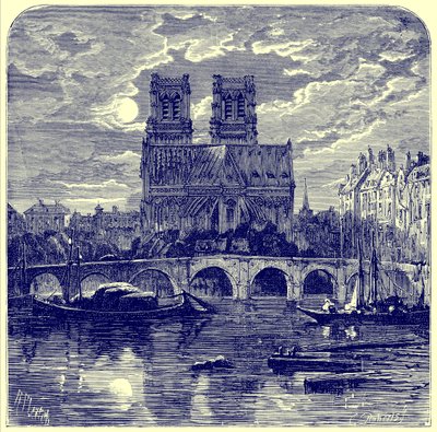 Catedral de Notre Dame, ilustración de 