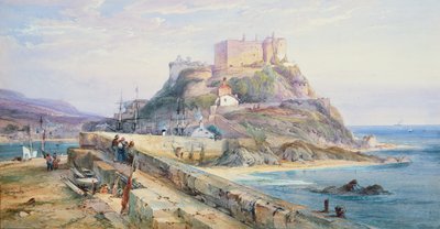 Castillo de Mont Orgueil, Gorey, Jersey, 1876 de Richard Principal Leitch