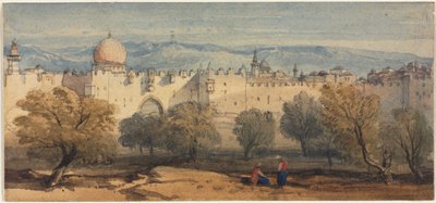 La Puerta de San Esteban, Jerusalén, c. 1860 de Richard Principal Leitch