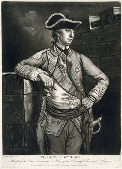 El Honorable Sr. Wm. Howe, Caballero del Baño y Comandante en Jefe de las Fuerzas de Su Majestad en América de Richard Purcell