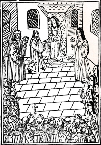 Tratado de matrimonio entre Carlos V y la Princesa María Tudor, c1508 de Richard Pynson