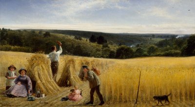 Los valles también están llenos de maíz, 1865 de Richard Redgrave
