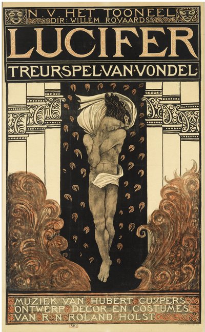 Póster para la obra Lucifer, 1910 de Richard Roland Holst