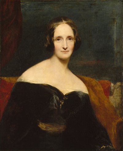 Retrato de Mary Shelley, escritora británica, ca 1840 de Richard Rothwell