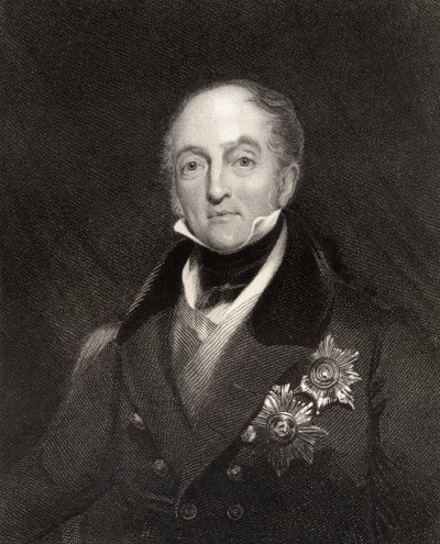 Sir Gore Ouseley, primer baronet, grabado por H. Cook, de 