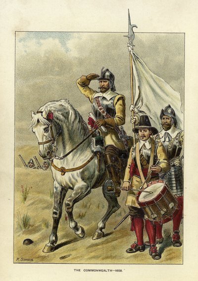 Épocas del Ejército Británico - La Commonwealth de Richard Simkin