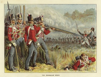 Épocas del ejército británico - La época peninsular de Richard Simkin