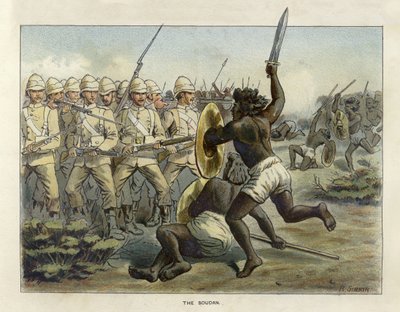 Épocas del Ejército Británico - El Sudán de Richard Simkin