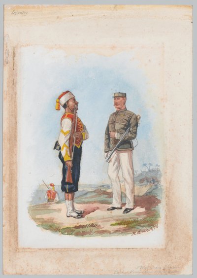 Infantería, 2º Regimiento de las Indias Occidentales de Richard Simkin