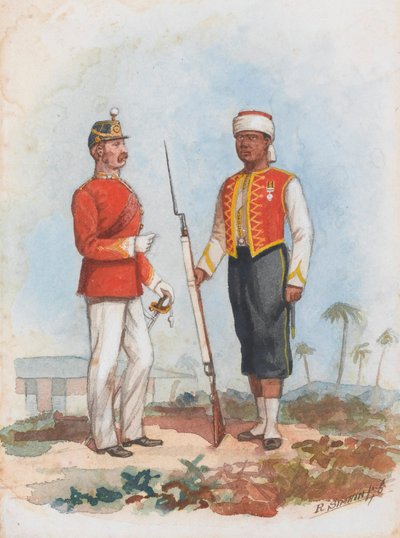 Infantería, Regimiento de las Indias Occidentales de Richard Simkin