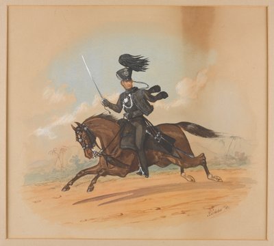 Teniente Coronel Robert Newport Tinley de los Fusileros Montados del Cabo de Richard Simkin