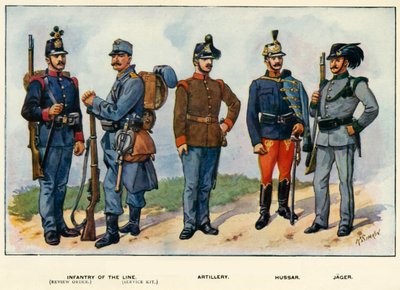 Tipos del ejército austrohúngaro, 1919 de Richard Simkin