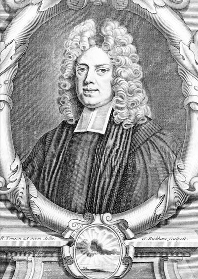 Henry Sacheverell, grabado por George Bickham el Viejo de Richard Tompson