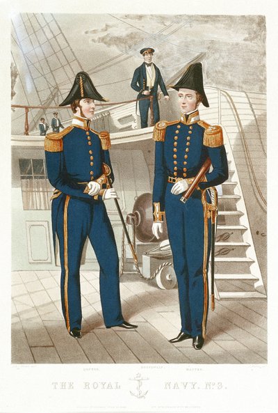 The Royal Navy. No 3. Doctor. Contramaestre. Patrón". de Richard Ubsdell