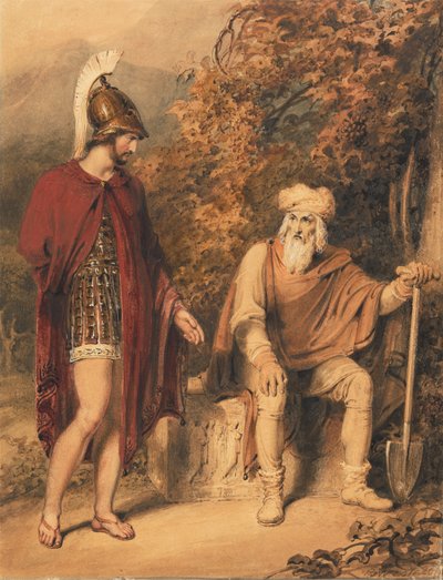 Alcibíades y Timón de Richard Westall