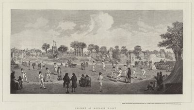 Críquet en Moulsey Hurst de Richard Westall