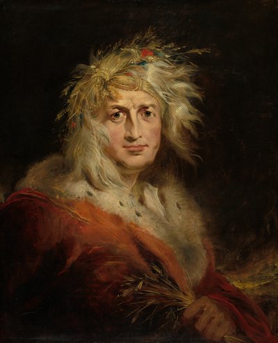 David Garrick como Rey Lear de Richard Westall