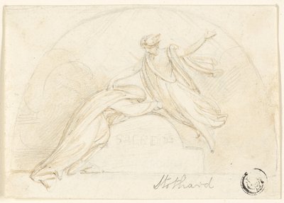 Diseño para monumento funerario de Richard Westall