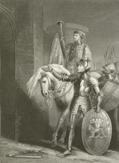 Rey Enrique V, antes de Harfleur de Richard Westall