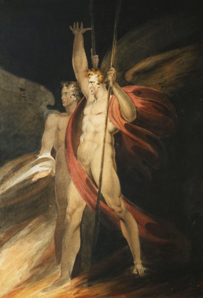 Satanás exultante de Richard Westall