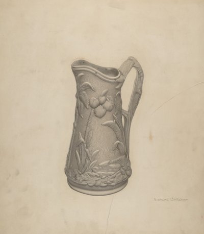 Jarra de jarabe de Parian Ware de Richard Whitaker