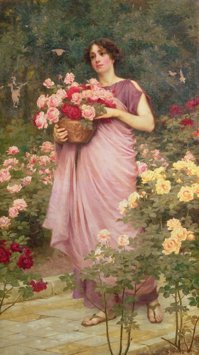 En el jardín de rosas de Richard Willes Maddox