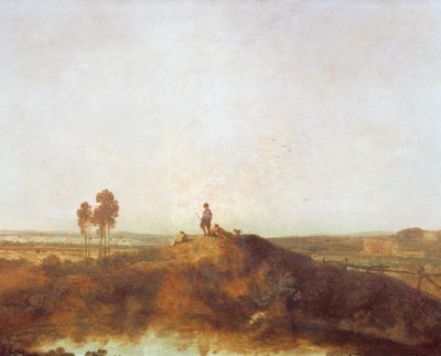 Una piscina con figuras en una colina de Richard Wilson