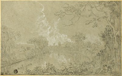 Orillas del río Dee cerca de Eaton Hall, Cheshire de Richard Wilson