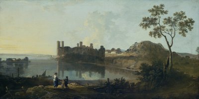 Castillo de Caernarvon (óleo sobre lienzo) de Richard Wilson