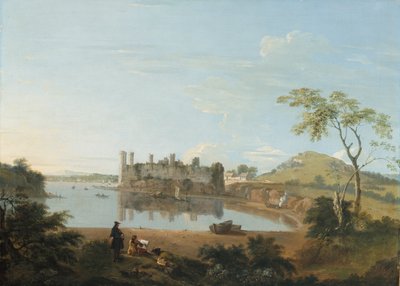 Castillo de Caernarvon, c.1744 (óleo sobre lienzo) de Richard Wilson