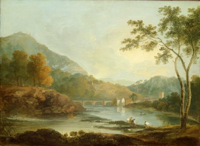 Castell Dinas Bran, Llangollen, c.1771 (óleo sobre lienzo) de Richard Wilson