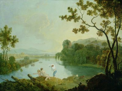 Paisaje clásico (óleo sobre lienzo) de Richard Wilson