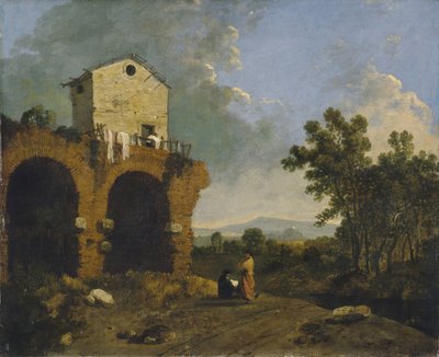 Villa Adriana, cerca de Tívoli de Richard Wilson