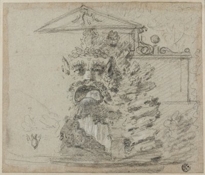 Il Mascherone", fuente de Rocaille en Villa Borghese de Richard Wilson