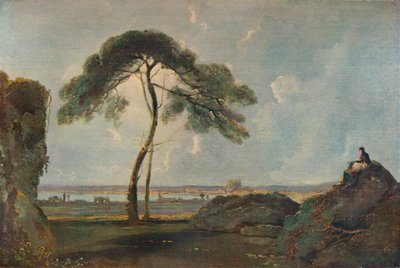 Paisaje italiano con un pino, c1756 de Richard Wilson
