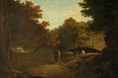 La Riccia, cerca de Albano, Italia 1752-57 (óleo sobre lienzo) de Richard Wilson