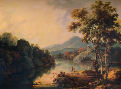 Lago Llanberis y Castillo Dolbardarn, 1766 de Richard Wilson
