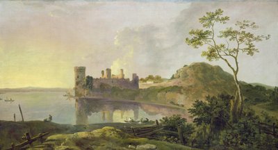 Summer Evening (Caernarvon Castle) c.1764-65 (óleo sobre lienzo) de Richard Wilson