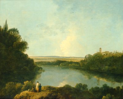 El lago de Nemi, cerca de Roma, c.1760 (óleo sobre lienzo) de Richard Wilson
