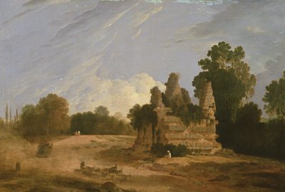 La tumba de los Horacios y Curacios (óleo sobre lienzo) de Richard Wilson