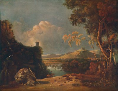 El Monje Blanco - IV Paisaje Italiano, con Monje Blanco, c1752 de Richard Wilson
