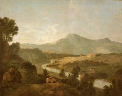 Valle del Mawddach con Cader Idris (óleo sobre lienzo) de Richard Wilson