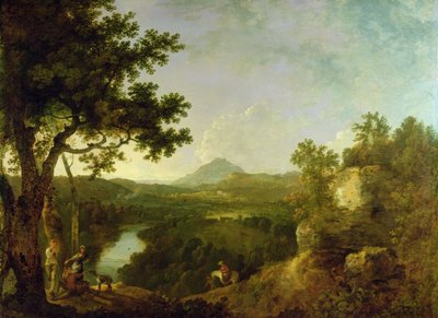 Vista cerca de Wynnstay, la sede de Sir Watkin Williams-Wynn de Richard Wilson