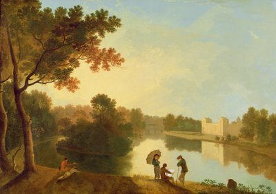 Wilton House desde el sureste, c.1758-60 (óleo sobre lienzo) de Richard Wilson